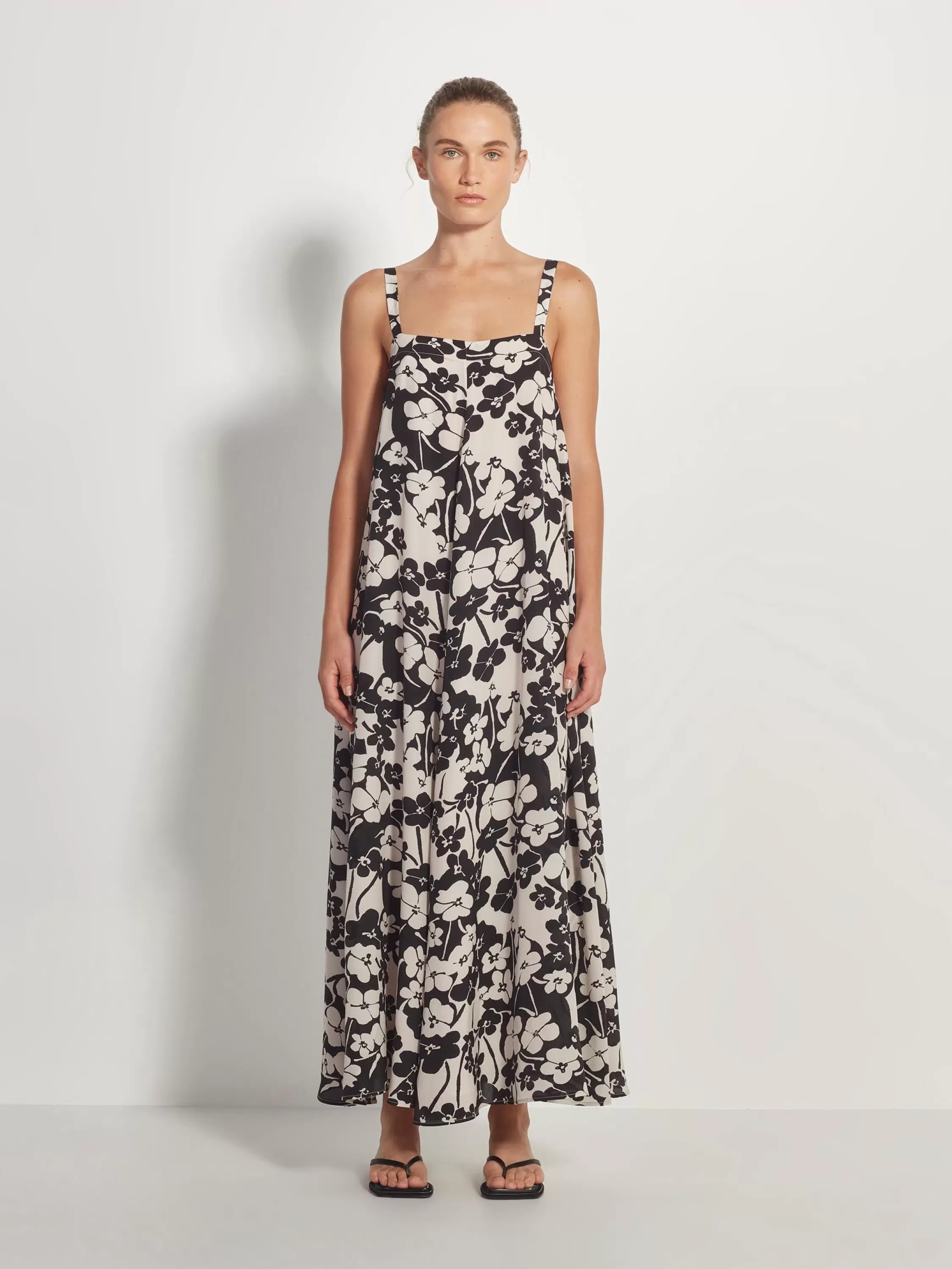 Dresses & Jumpsuits>Juliette Hogan Adaline Dress Sakura Silk Mono Floral