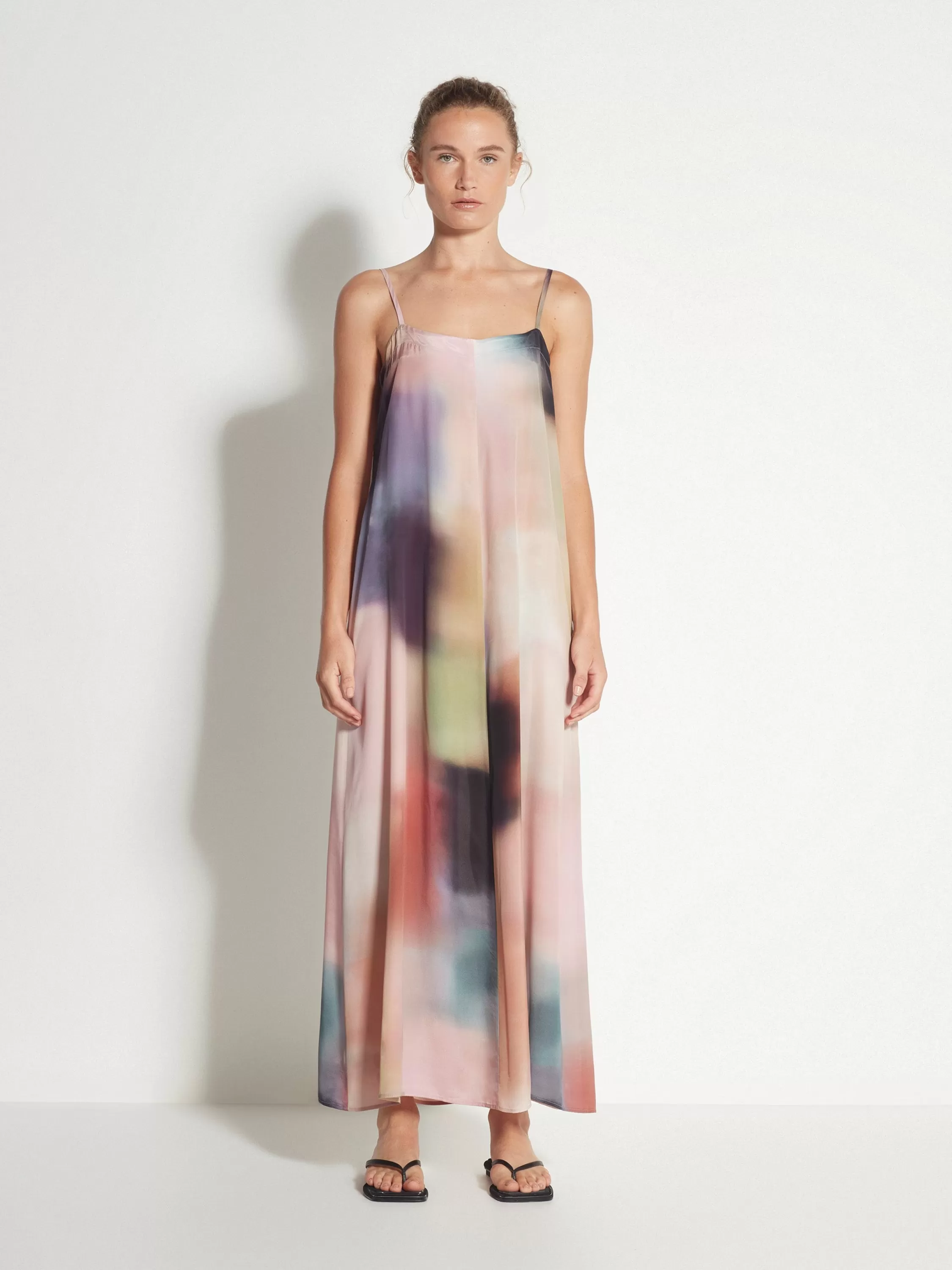 Dresses & Jumpsuits>Juliette Hogan August Slip Sundown Viscose Silk Gradient