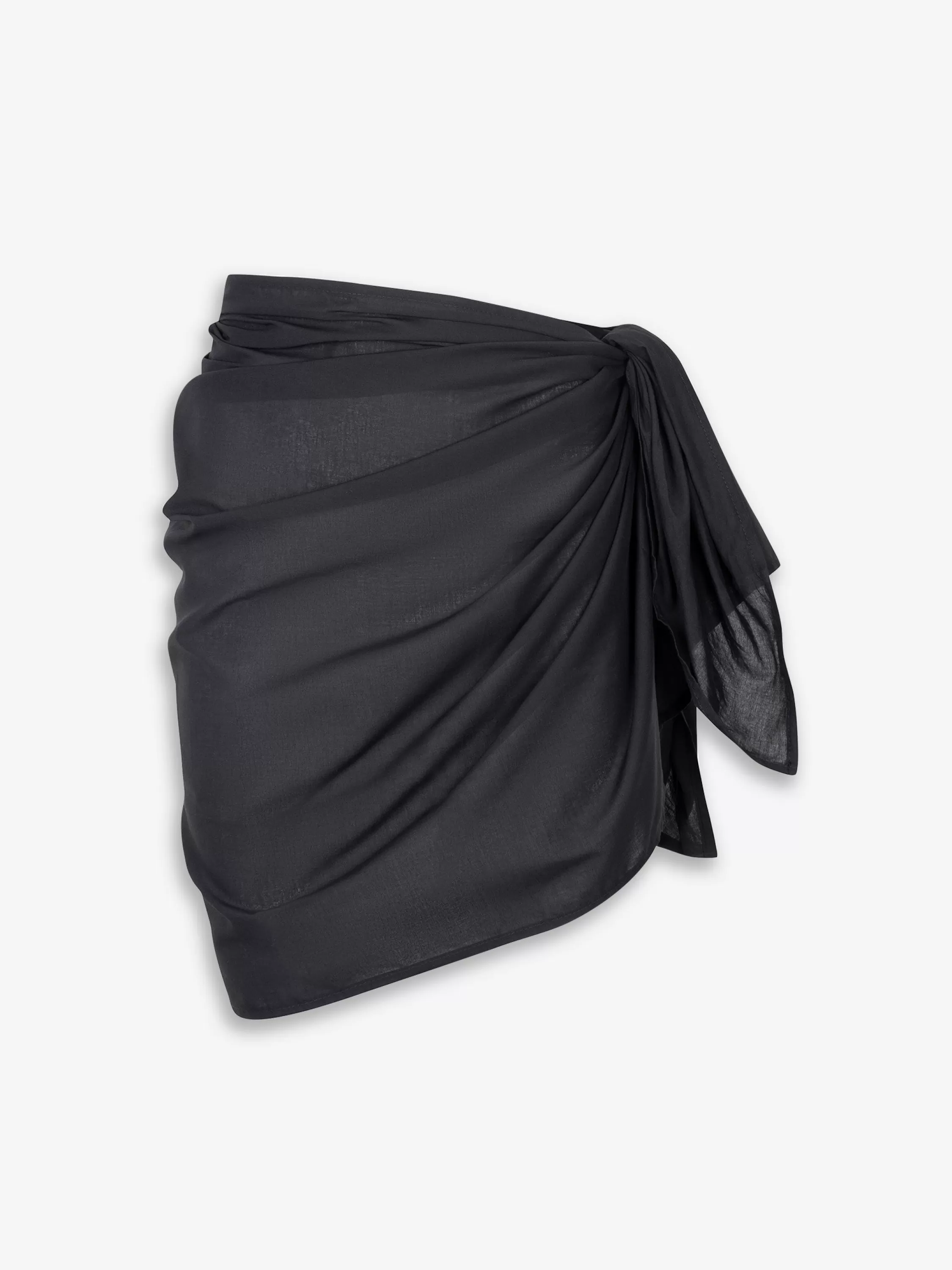 Accessories>Juliette Hogan Beach Wrap Cotton Voile Black