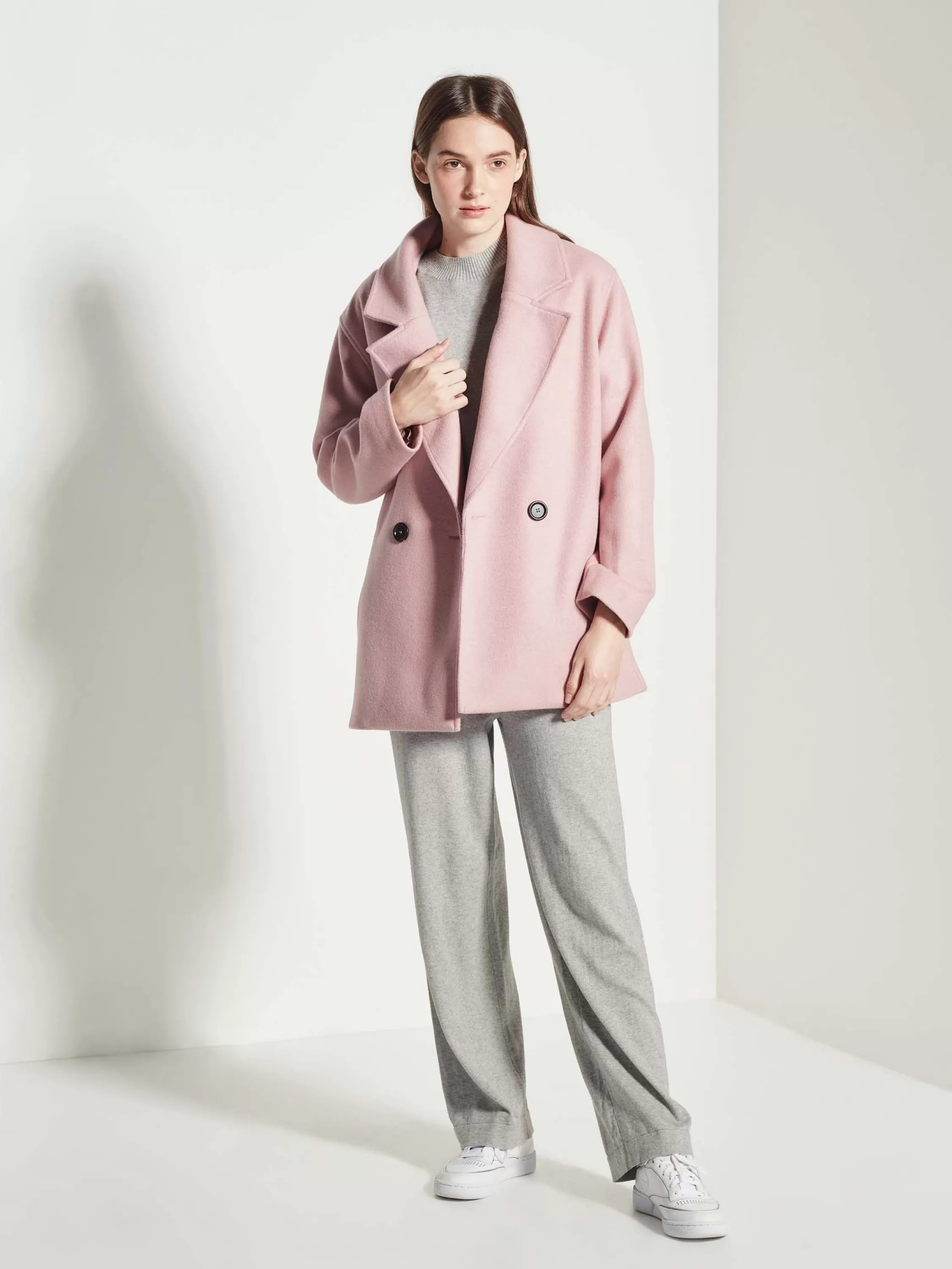 Jackets & Coats>Juliette Hogan Cass Jacket Cosy Coating Rosewater