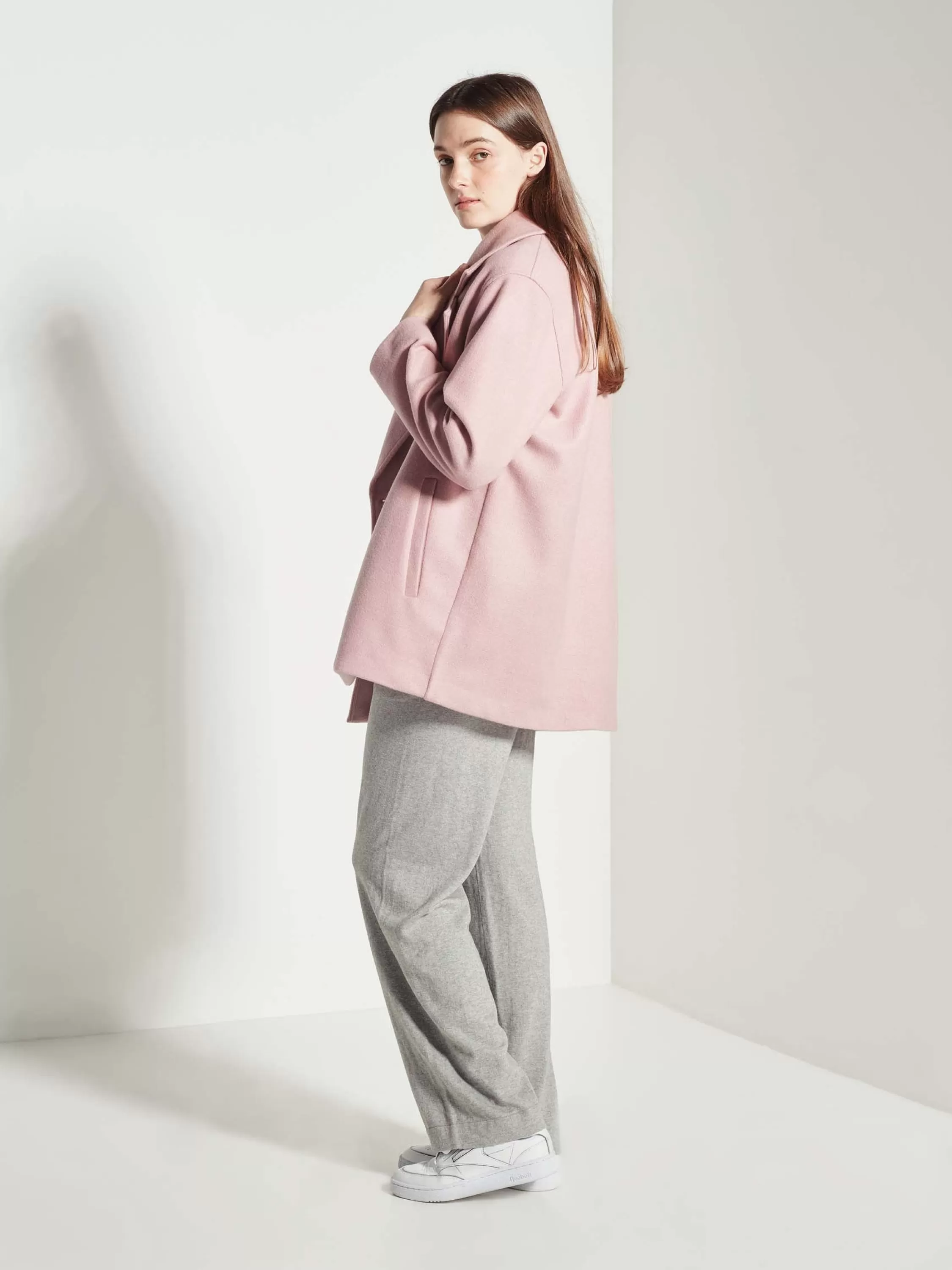 Jackets & Coats>Juliette Hogan Cass Jacket Cosy Coating Rosewater