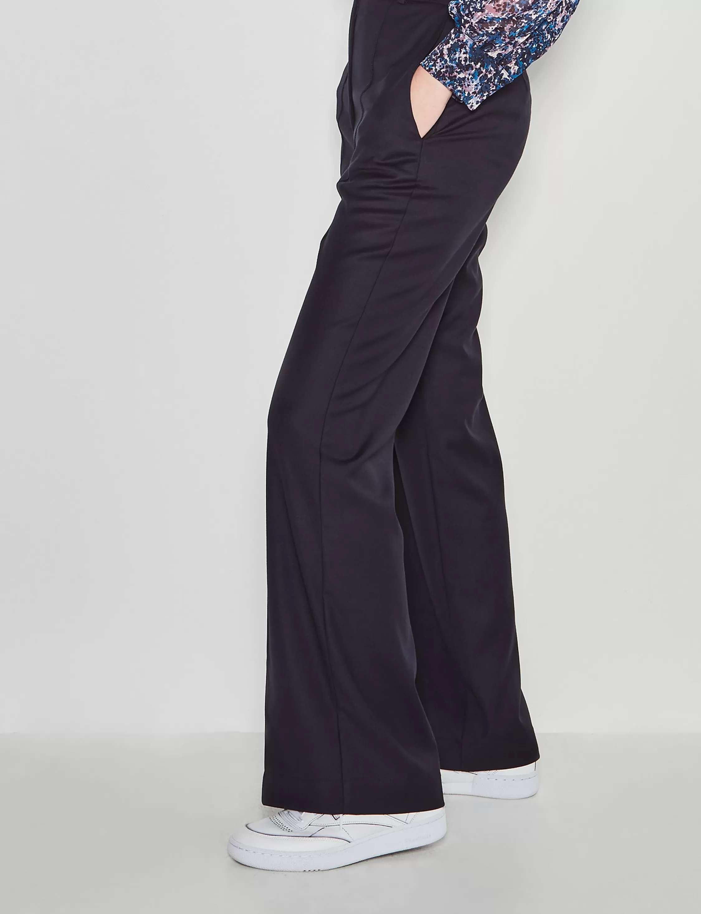 Trousers>Juliette Hogan Celine Trouser Soft Suiting Dark Navy