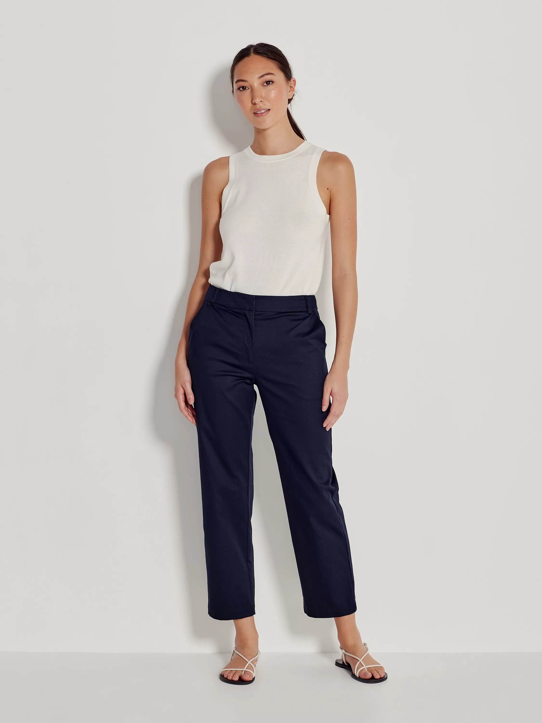 Trousers>Juliette Hogan Chino Pant Chino Drill Navy