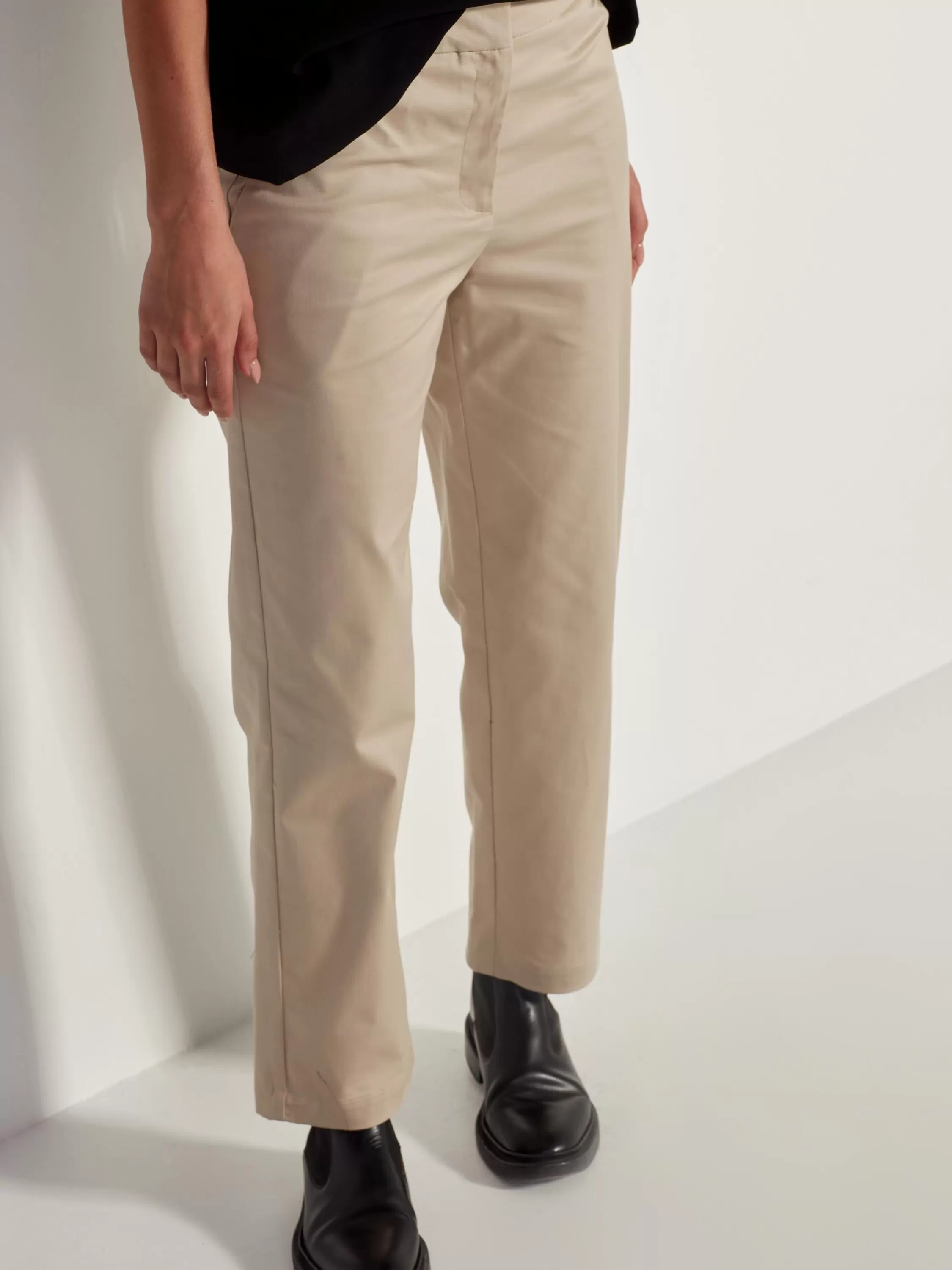 Trousers>Juliette Hogan Chino Pant Chino Drill Beige