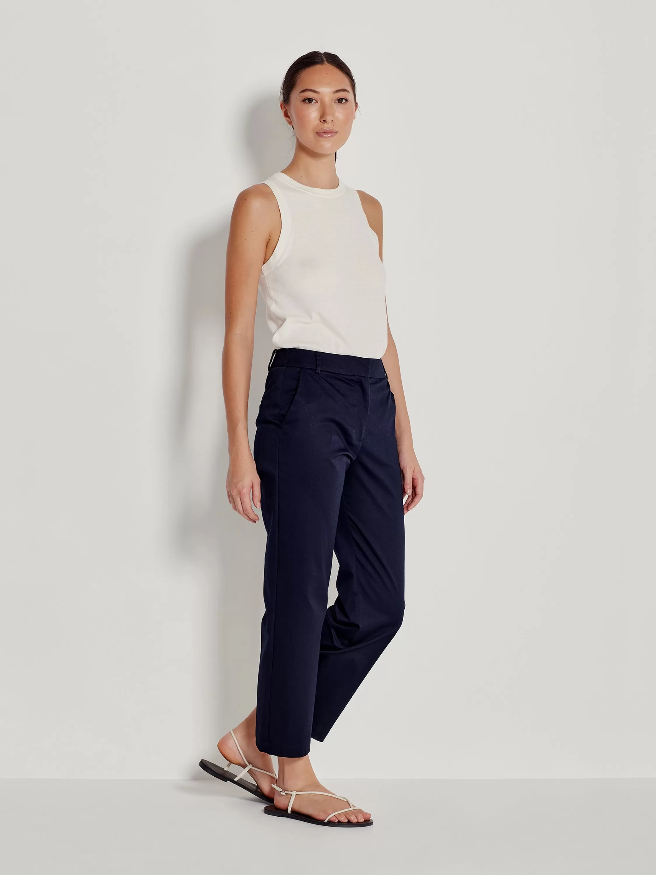 Trousers>Juliette Hogan Chino Pant Chino Drill Navy