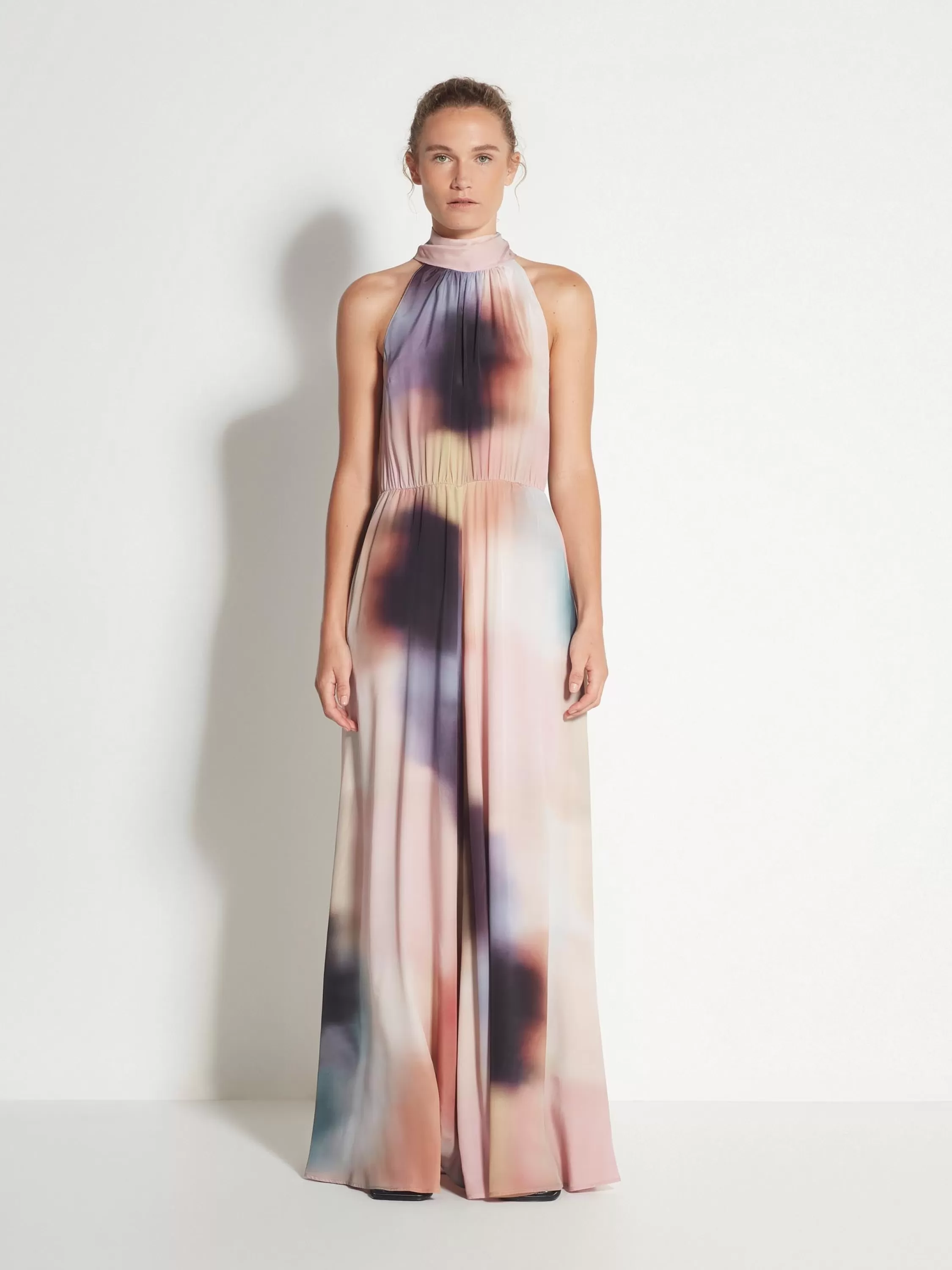 Dresses & Jumpsuits>Juliette Hogan Hana Dress Sundown Viscose Silk Gradient