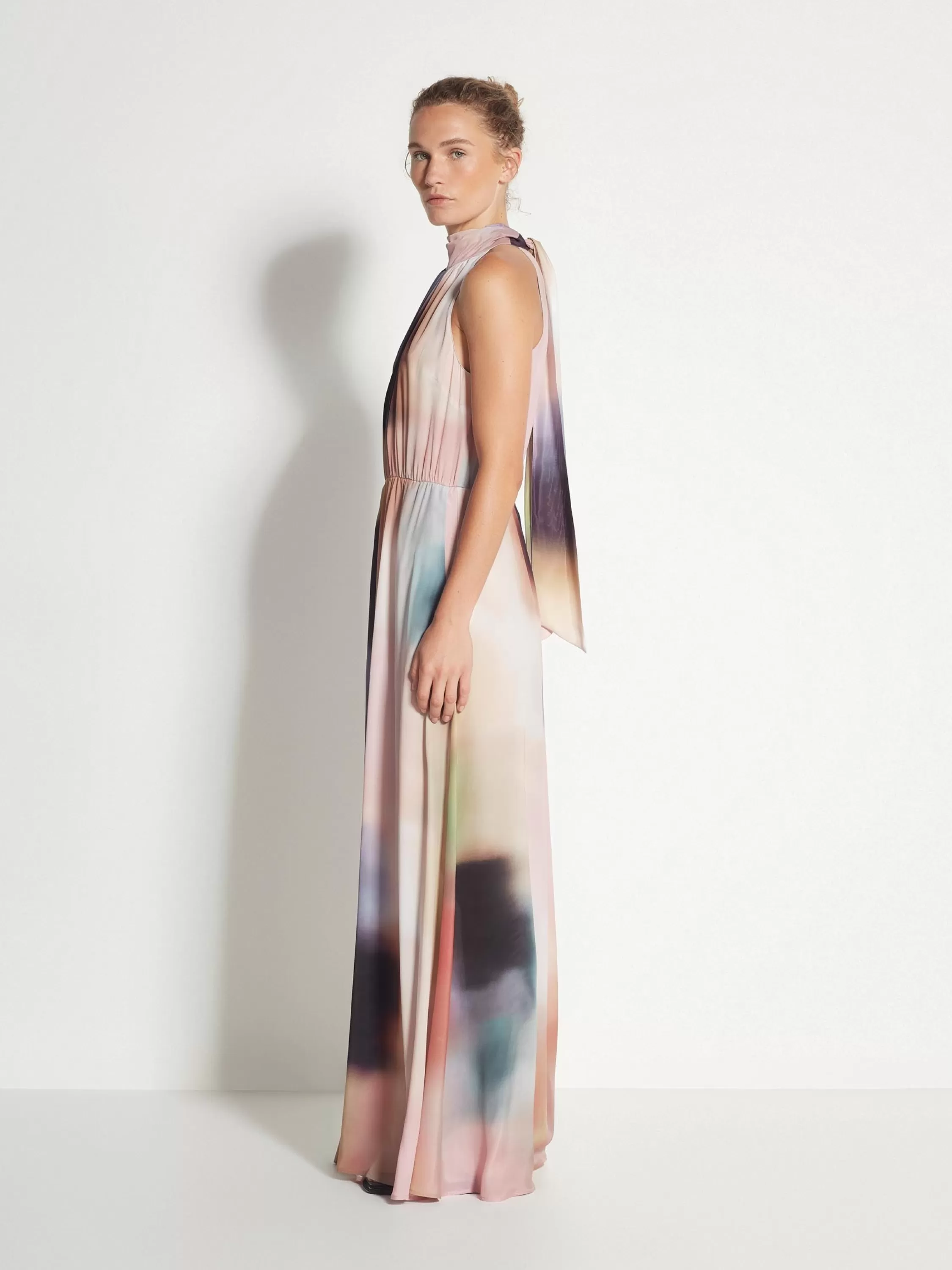 Dresses & Jumpsuits>Juliette Hogan Hana Dress Sundown Viscose Silk Gradient