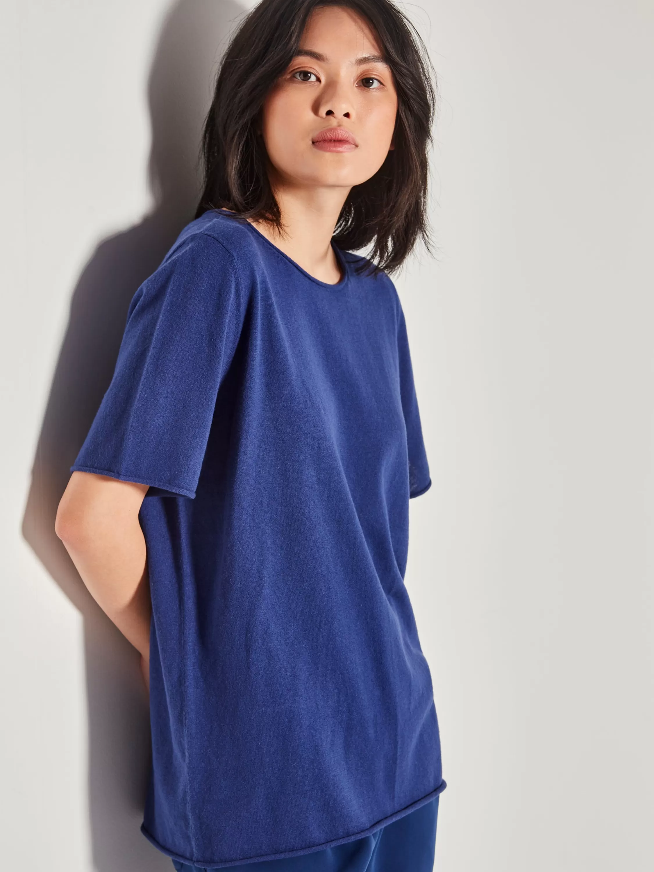 Knitwear>Juliette Hogan Jhl Crew T Fine Cotton Cashmere Tropez