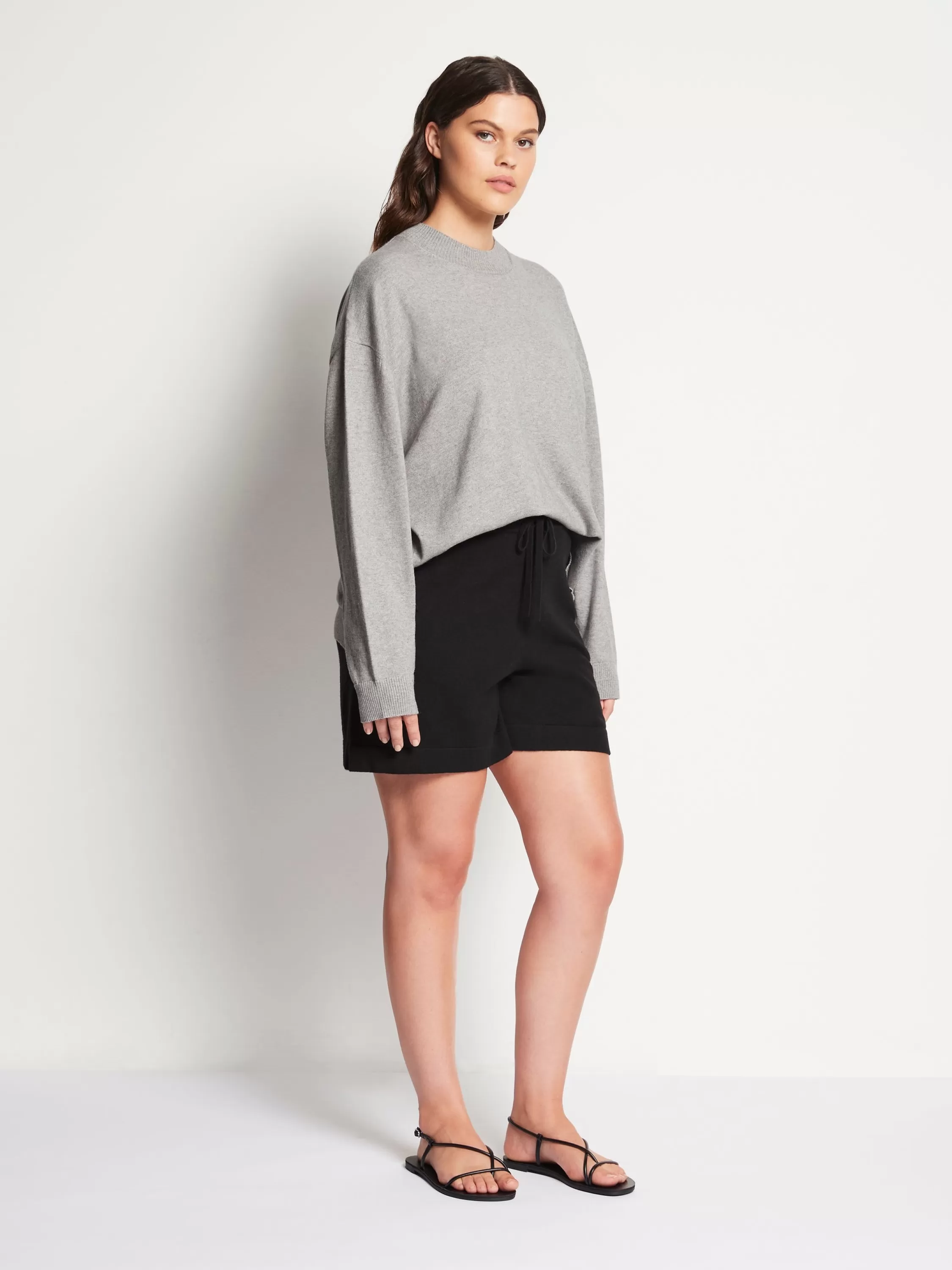 Shorts>Juliette Hogan Jhl Long Short Cotton Cashmere Black