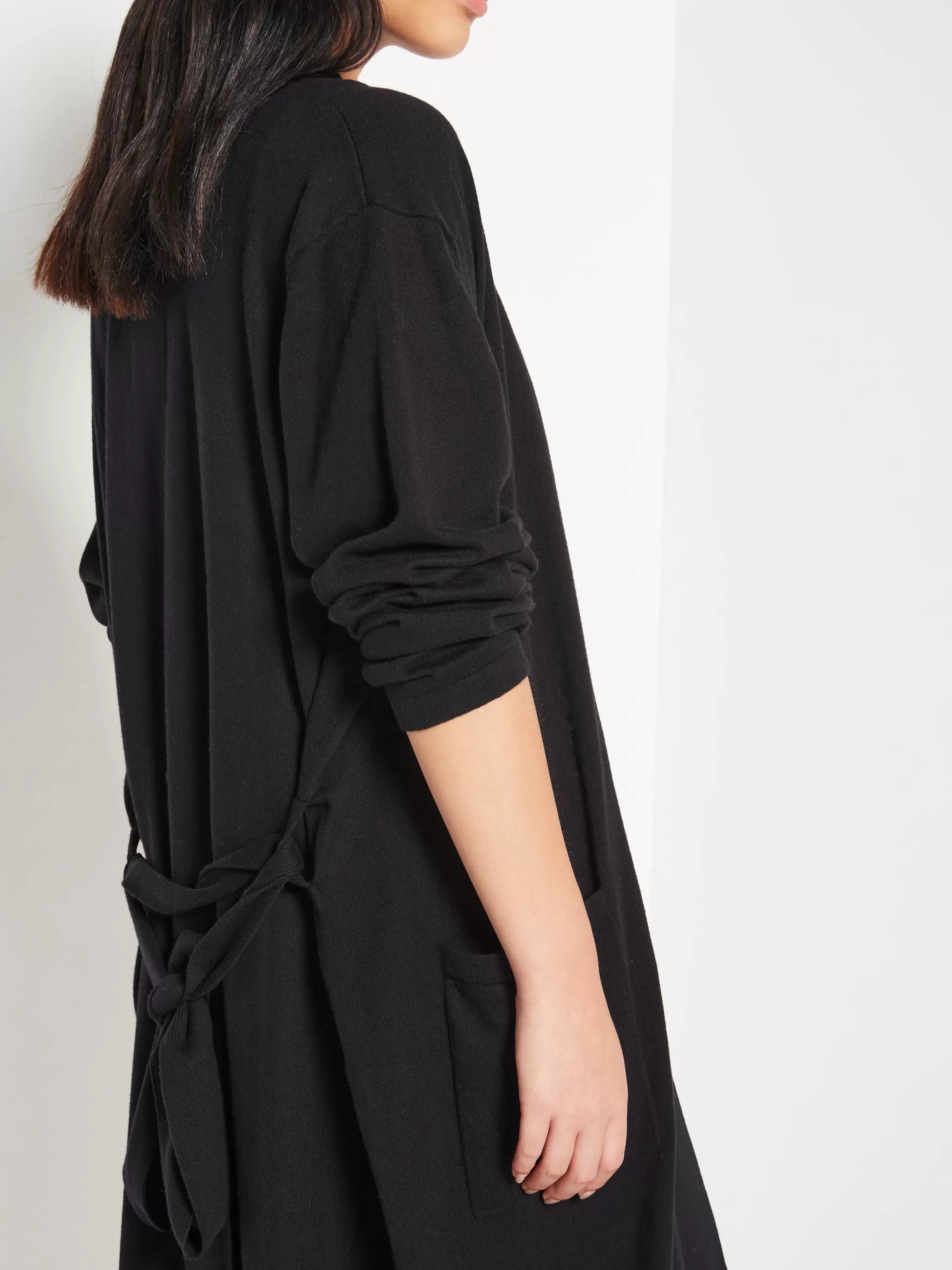 Knitwear>Juliette Hogan Jhl Robe Cotton Cashmere Black