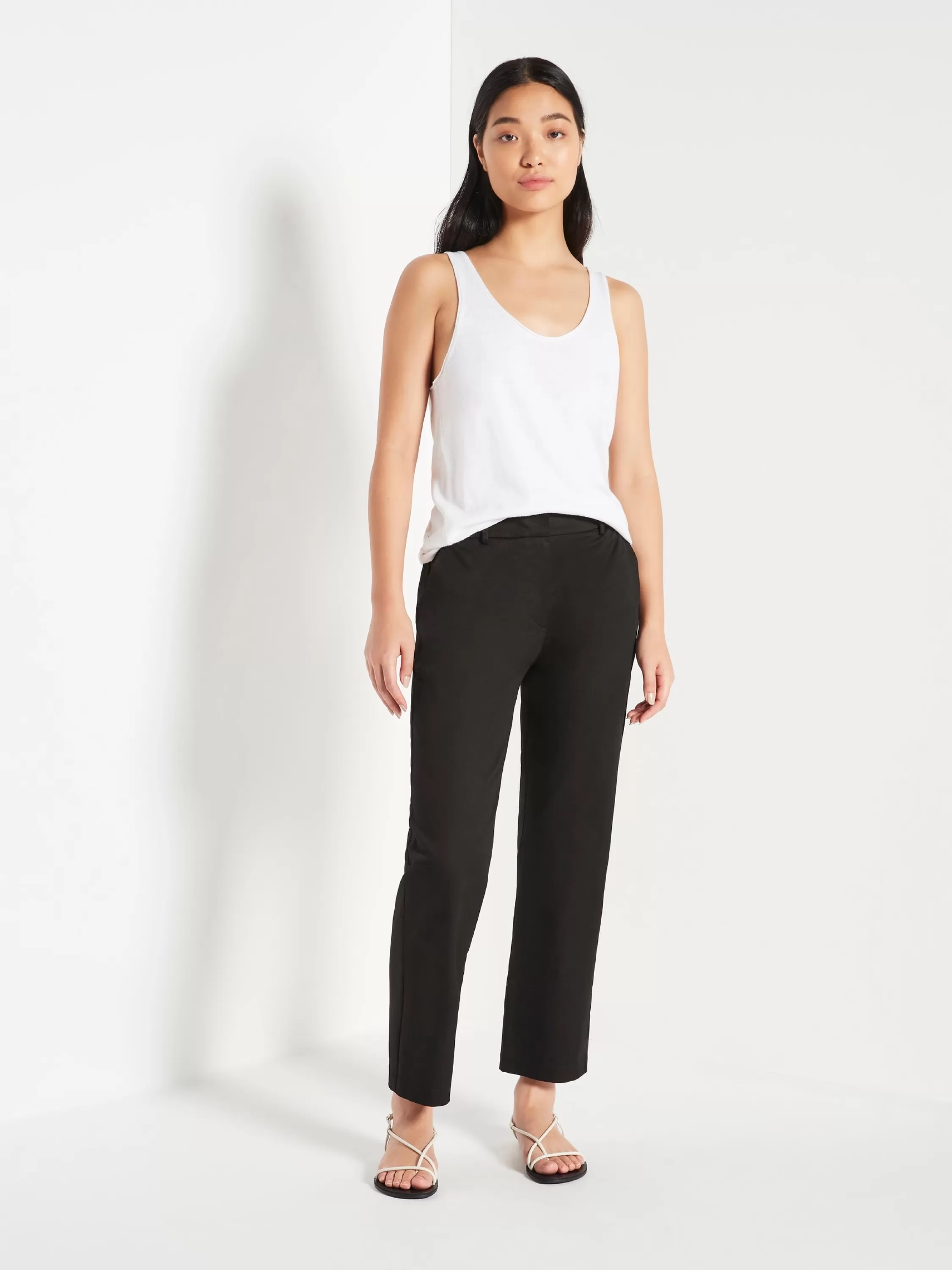 Tops & Tees>Juliette Hogan Jhl Tank Fine Cotton Cashmere White