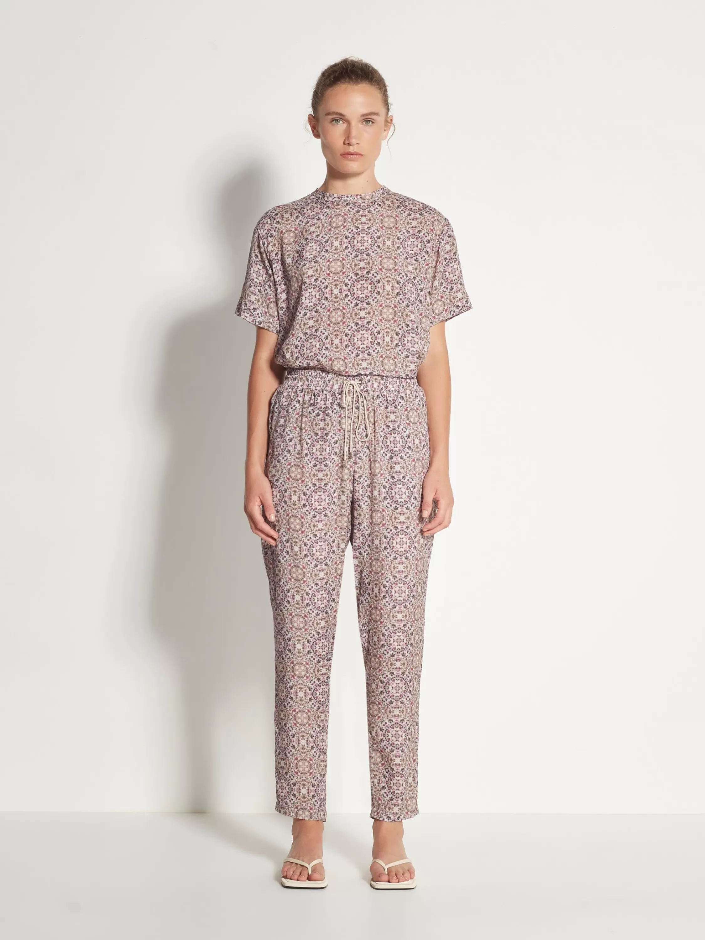 Trousers>Juliette Hogan Leonard Pant Medina Silk Viscose Mosaic