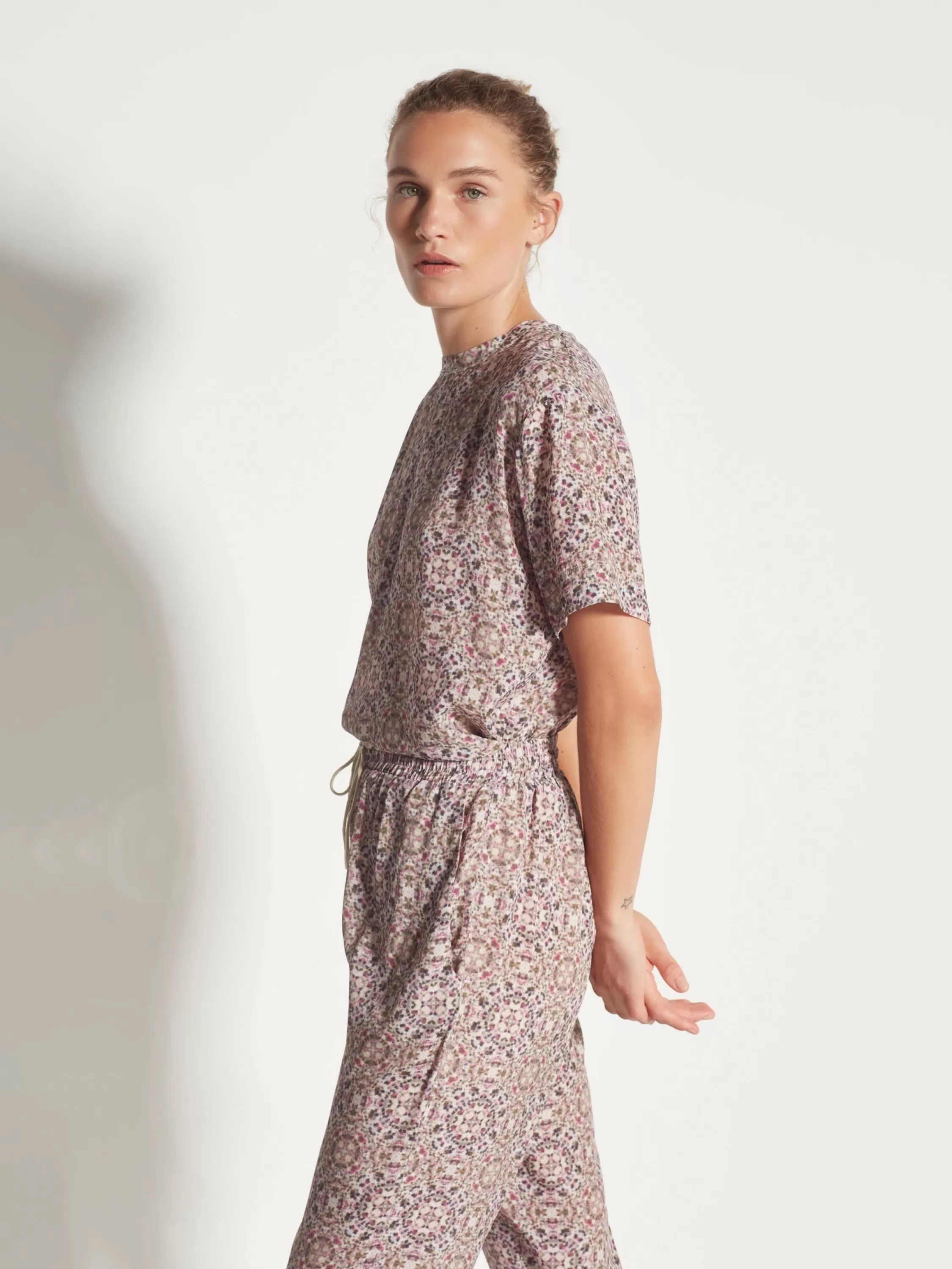 Trousers>Juliette Hogan Leonard Pant Medina Silk Viscose Mosaic