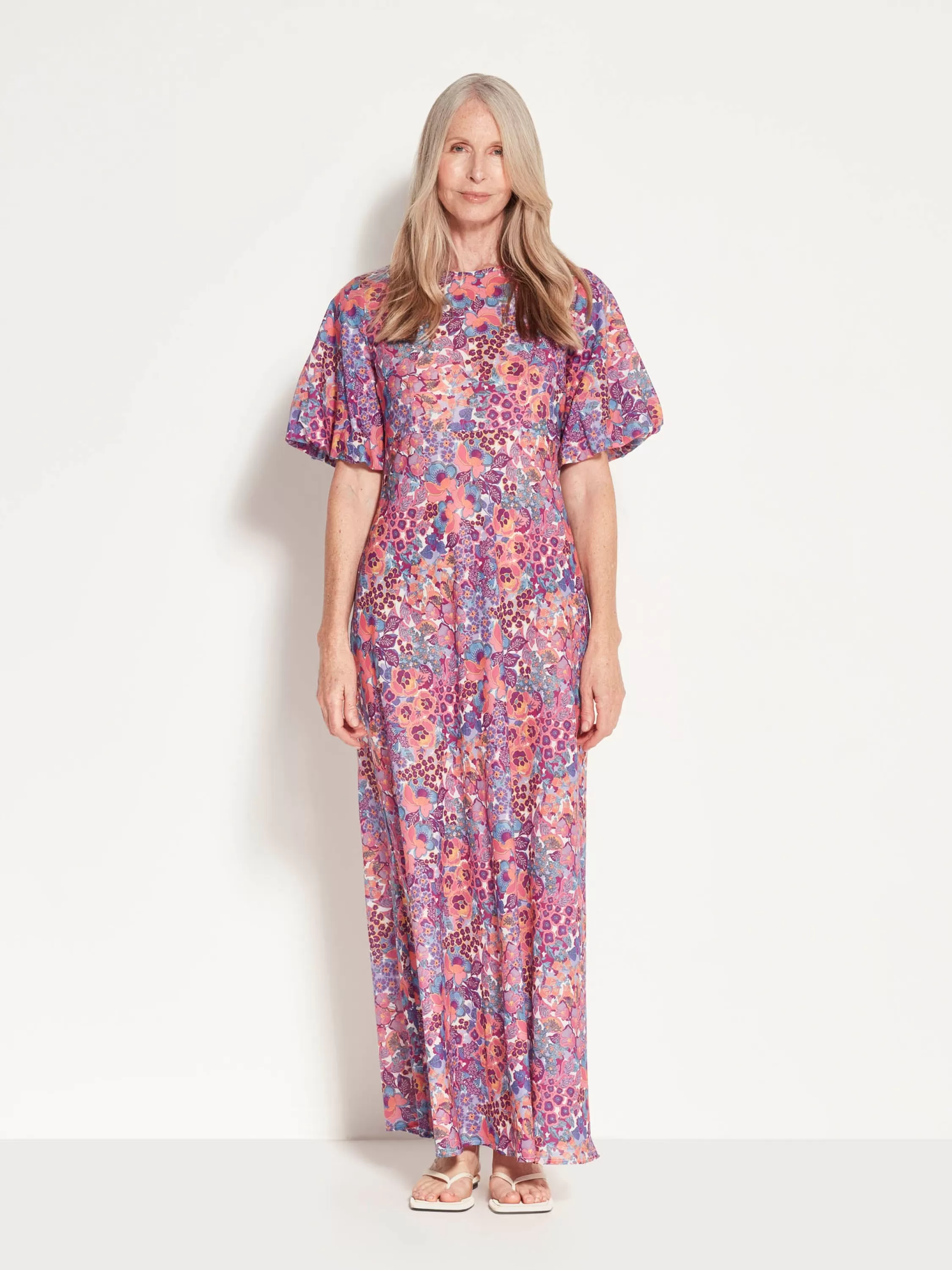 Dresses & Jumpsuits>Juliette Hogan Luciana Dress Garden Party Cotton Flora