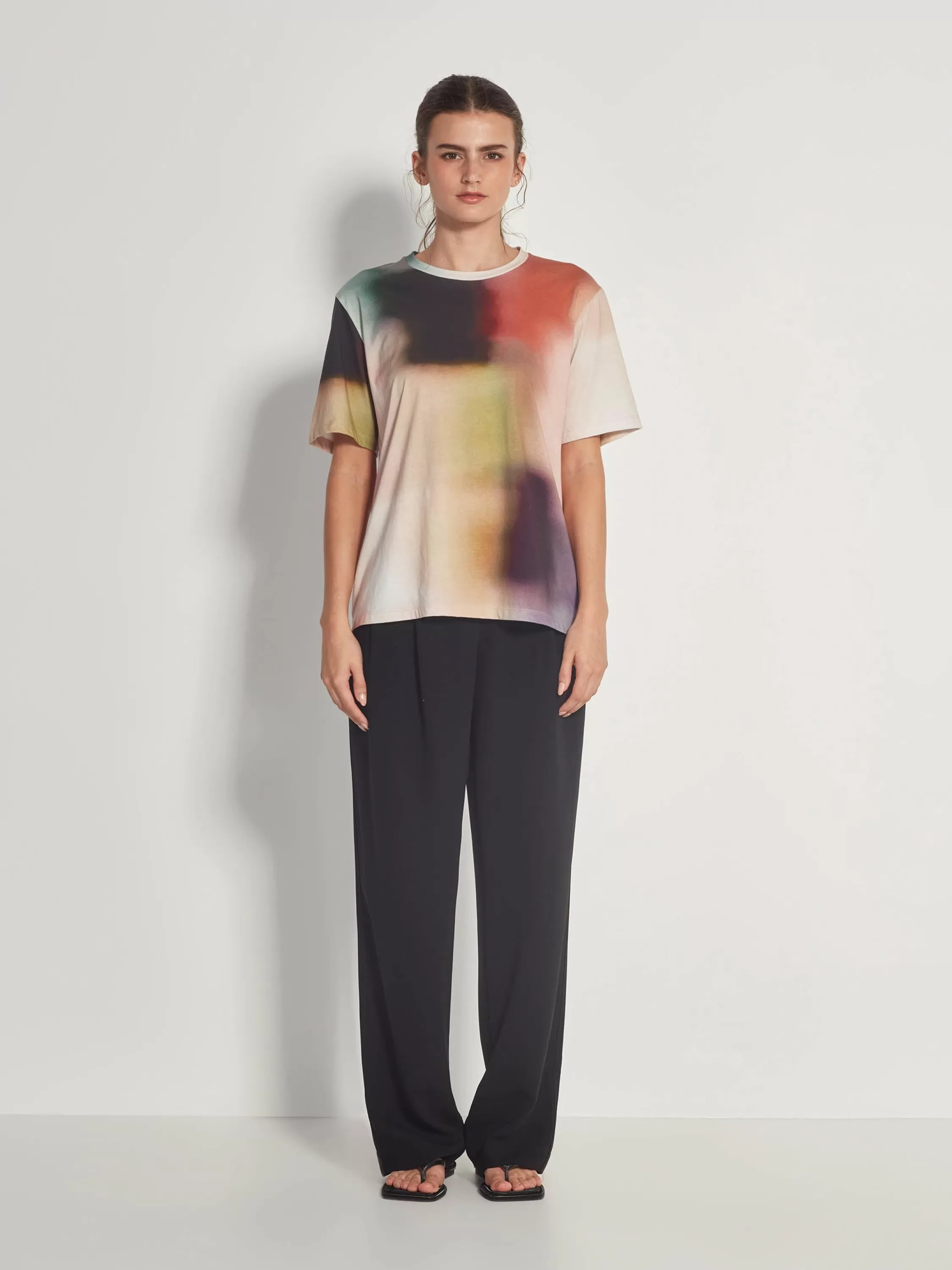 Tops & Tees>Juliette Hogan Micky T Luxe Cotton Gradient