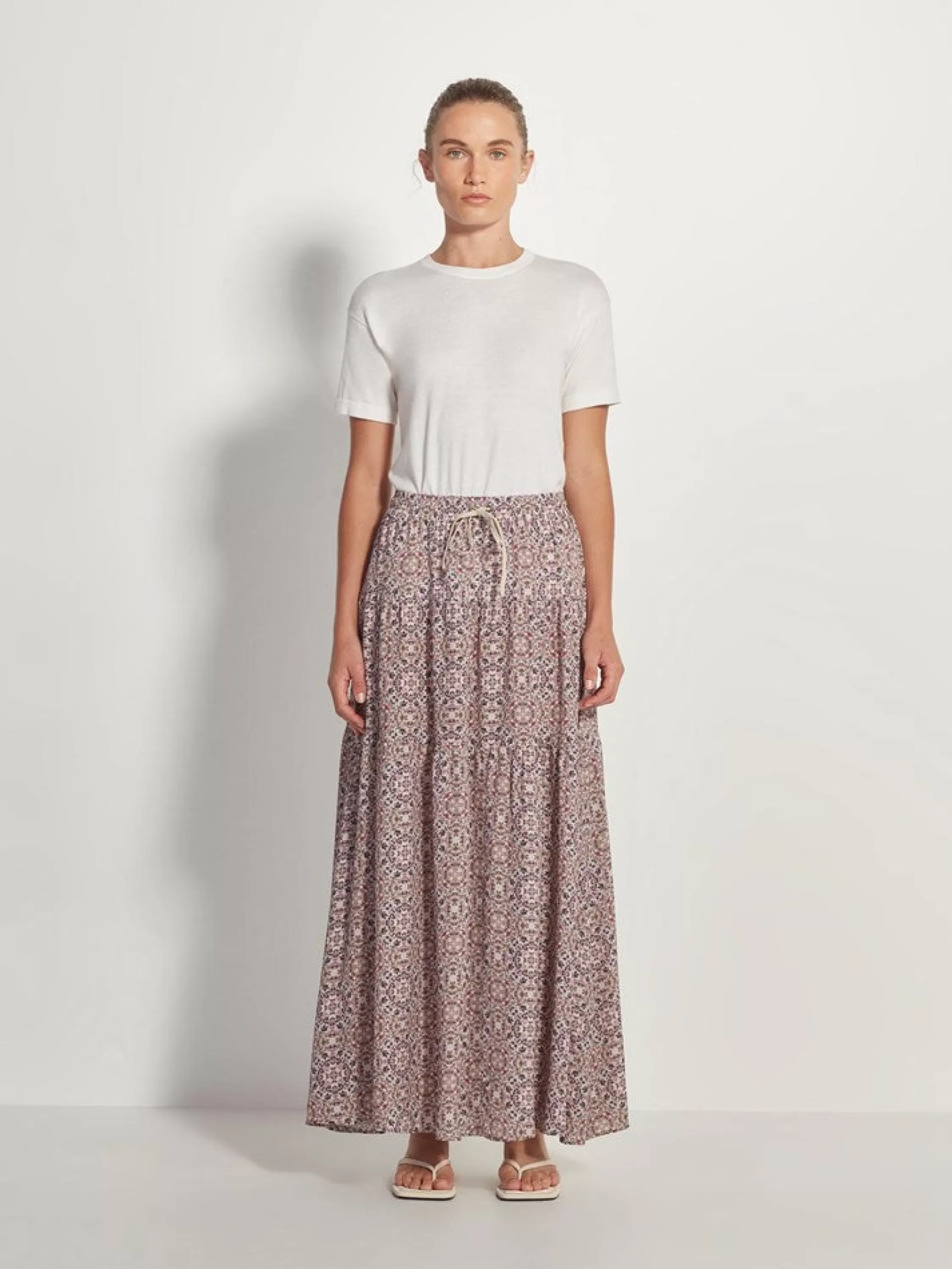 Skirts>Juliette Hogan Nova Skirt Medina Silk Viscose Mosaic