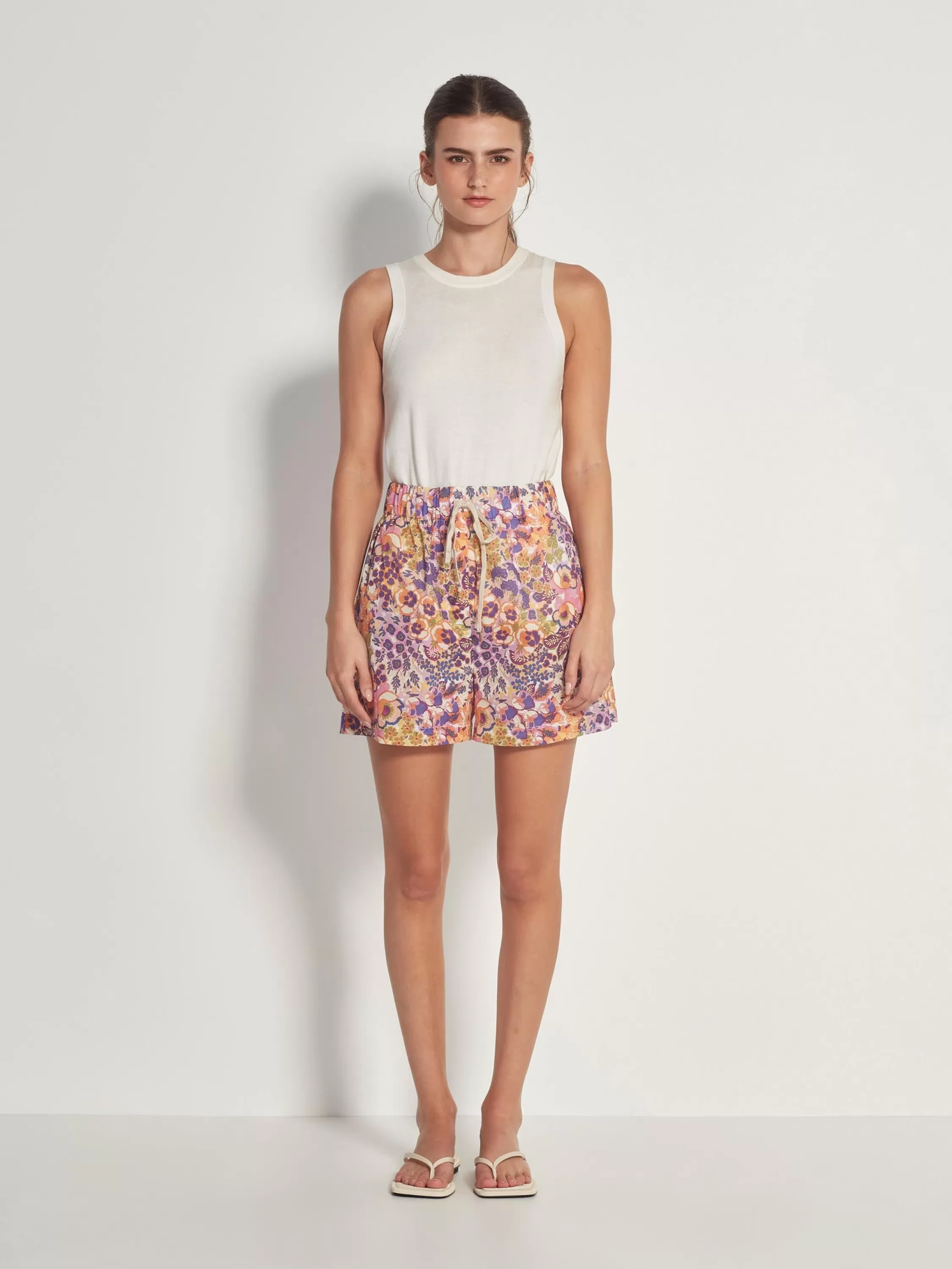 Shorts>Juliette Hogan Robin Short Garden Party Cotton Botanica