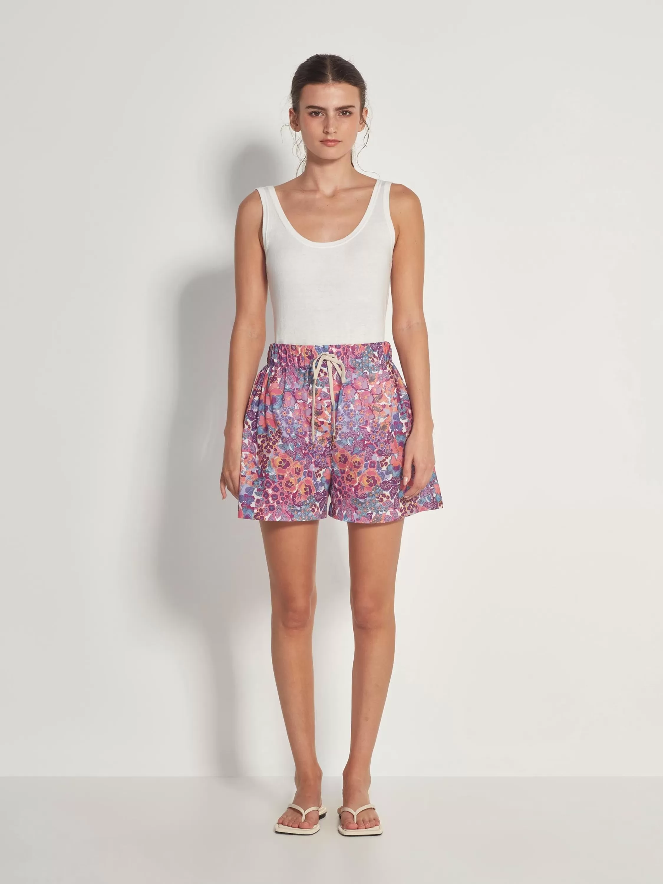 Shorts>Juliette Hogan Robin Short Garden Party Cotton Flora